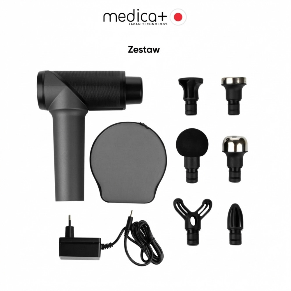 Ręczny masażer udarowy do ciała i mięśni MEDICA+ MassHand Pro 5.0 (Japonia)