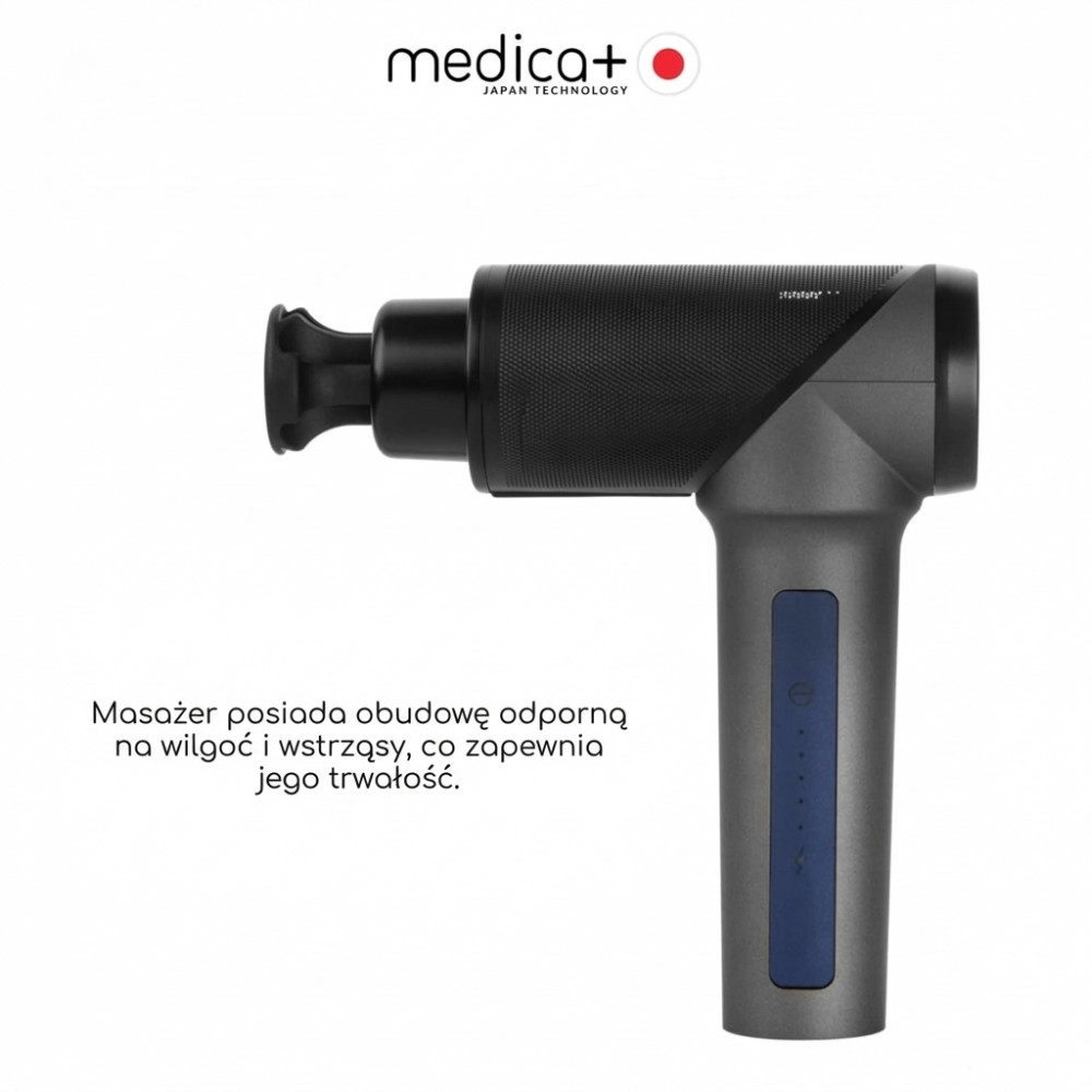 Ręczny masażer udarowy do ciała i mięśni MEDICA+ MassHand Pro 5.0 (Japonia)