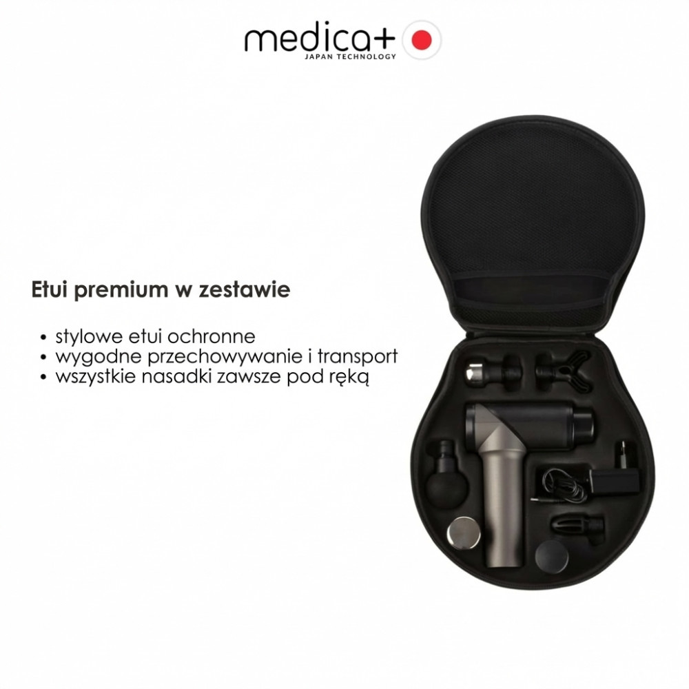 Ręczny masażer udarowy do ciała i mięśni MEDICA+ MassHand Pro 5.0 (Japonia)