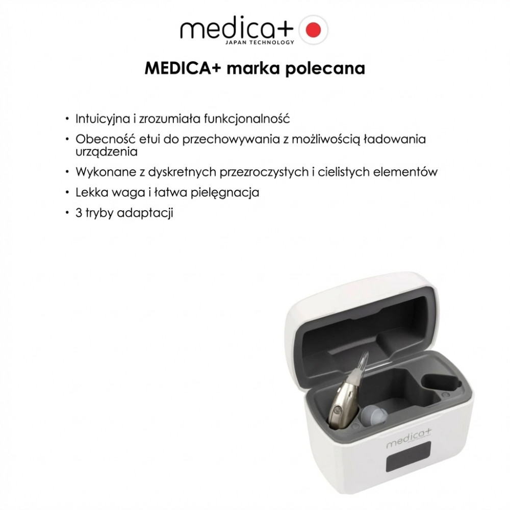 Uniwersalny aparat słuchowy MEDICA+ Sound Control 15 (Japonia)