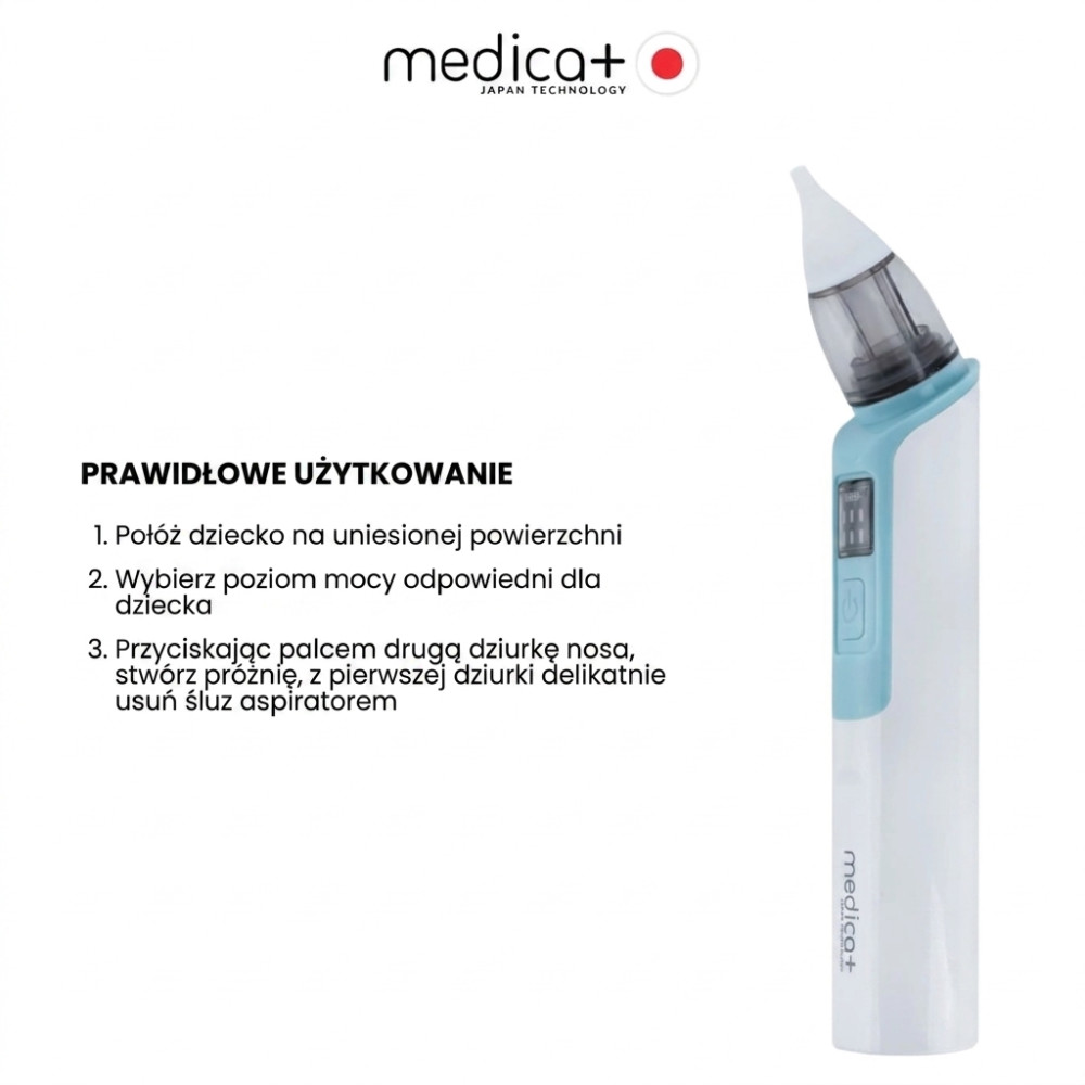 Aspirator do nosa MEDICA+ NOSE CLEANER 6.0, kolor żółty (Japonia)