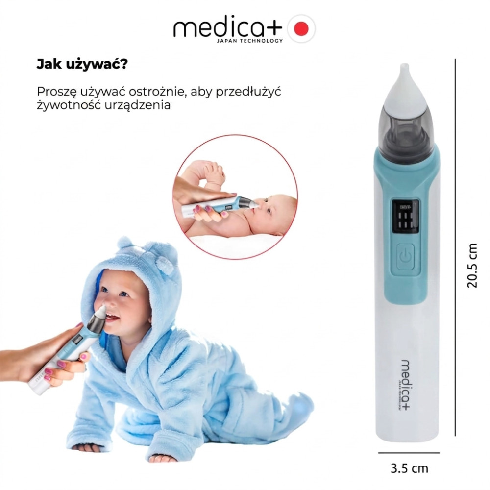 Aspirator do nosa MEDICA+ NOSE CLEANER 6.0, kolor żółty (Japonia)
