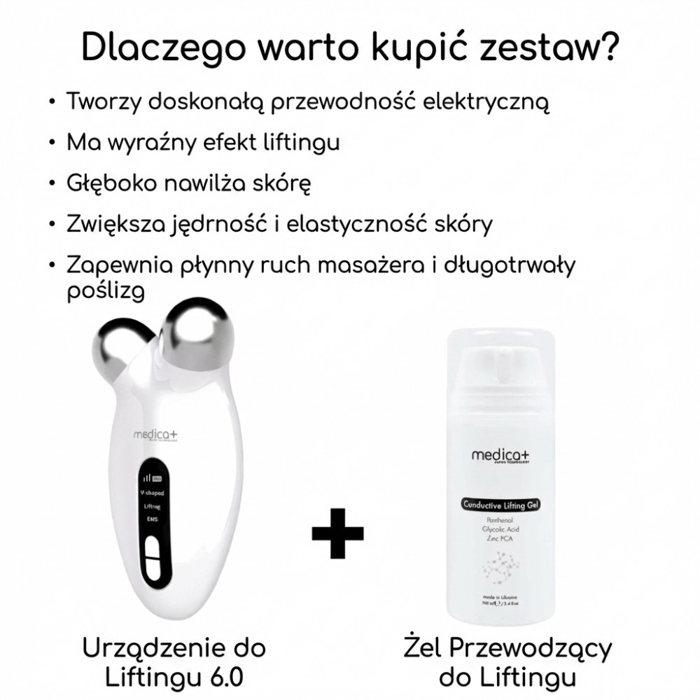Lifting mikroprądowy MEDICA+ Skin Lifting 6.0 różowy (Japonia)