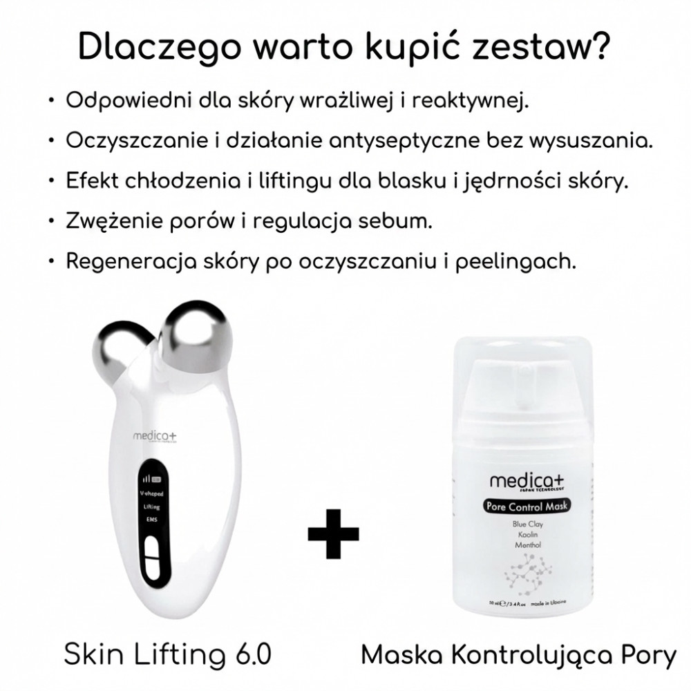 Lifting mikroprądowy MEDICA+ Skin Lifting 6.0 różowy (Japonia)