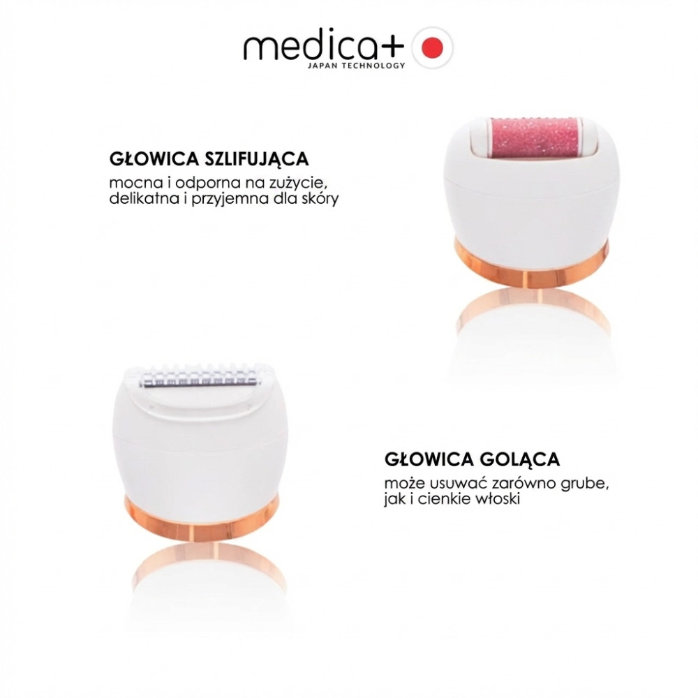 Elektryczny pilnik-pumeks 4 w 1 MEDICA+ BodyControl 4v1 (Japonia)