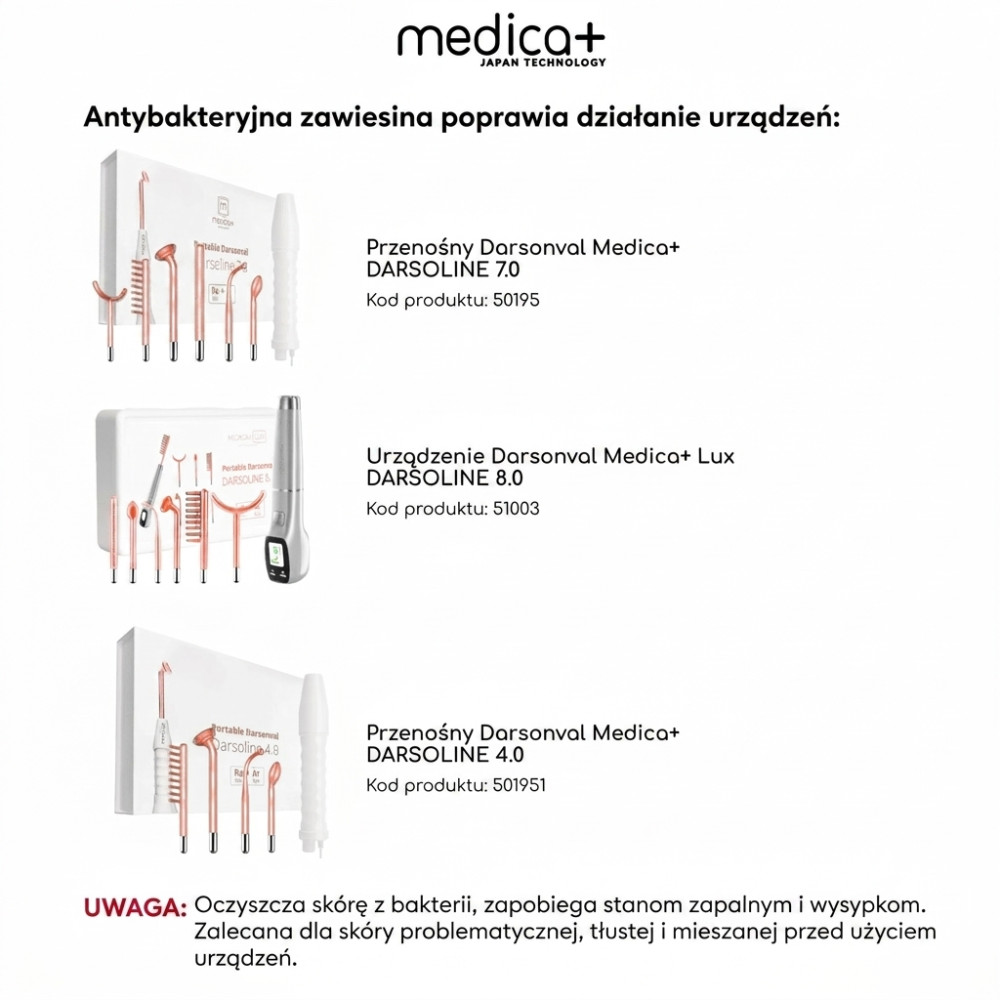 Zawiesina MEDICA+ o działaniu antybakteryjnym (100 ml)