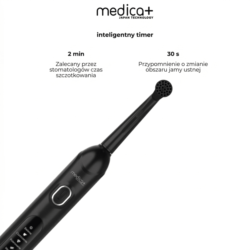 Elektryczna szczoteczka MEDICA+ ProBrush XO Carbon Soft Touch (black) (Japan)