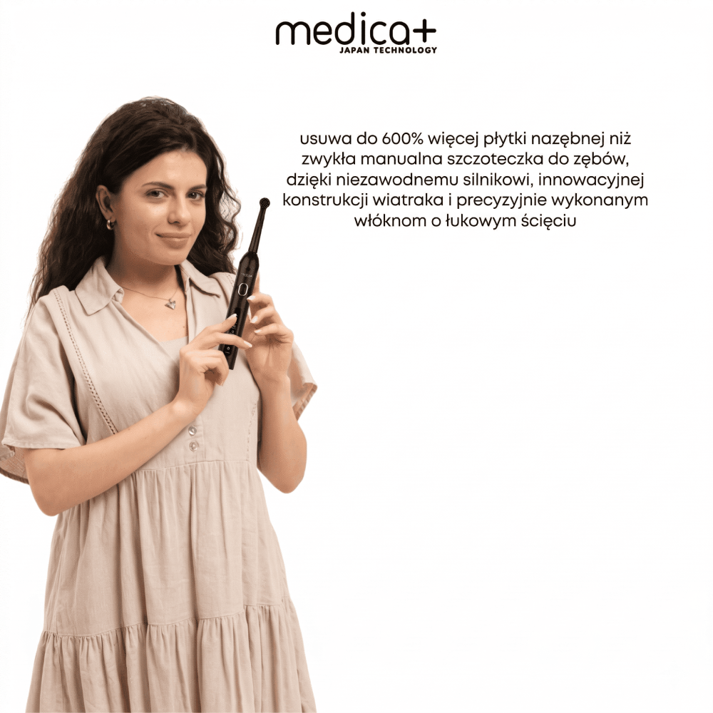 Elektryczna szczoteczka MEDICA+ ProBrush XO Carbon Soft Touch (black) (Japan)