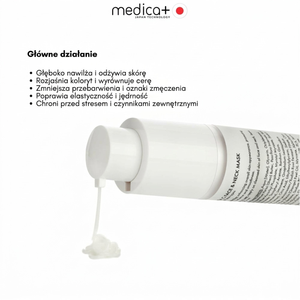 Maska do twarzy i szyi MEDICA+ Vita C Face&Neck Mask (50 ml)