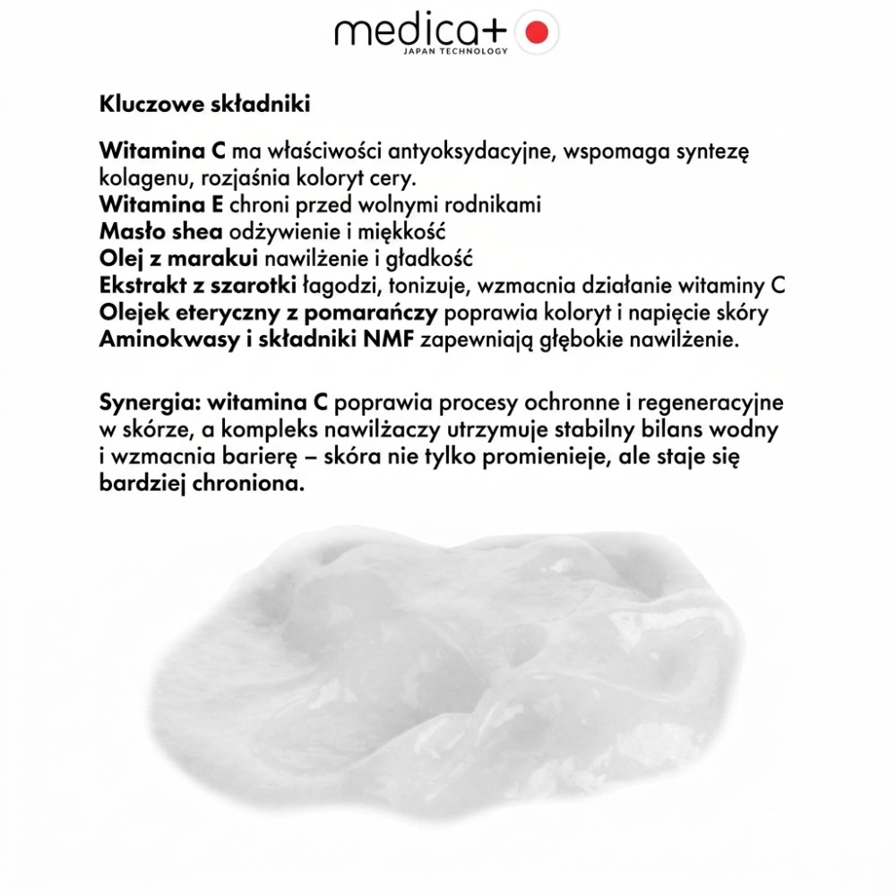 Maska do twarzy i szyi MEDICA+ Vita C Face&Neck Mask (50 ml)
