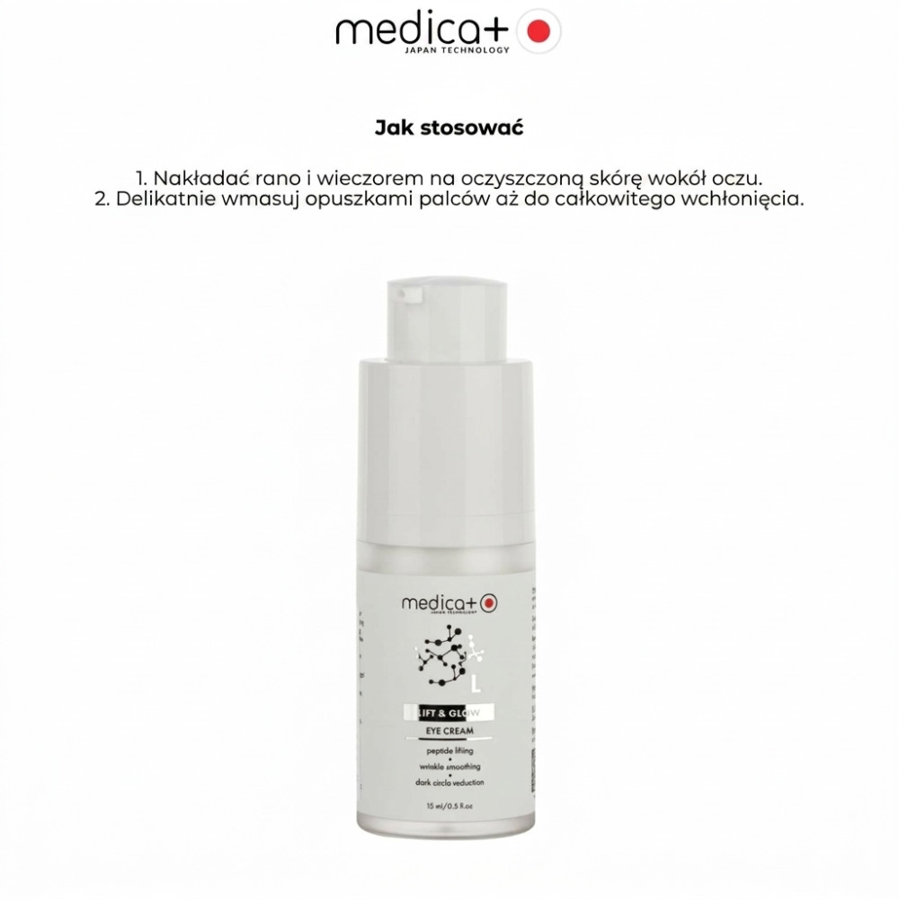 Krem liftingujący do skóry wokół oczu MEDICA+ Lift & Glow Eye Cream (15 ml)