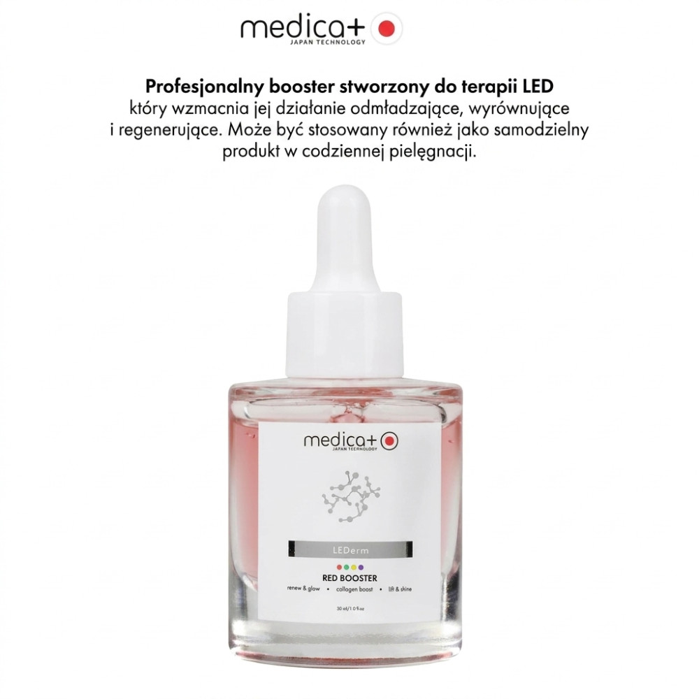 Wzmacniacz MEDICA+ LEDerm Red Booster, 30 ml