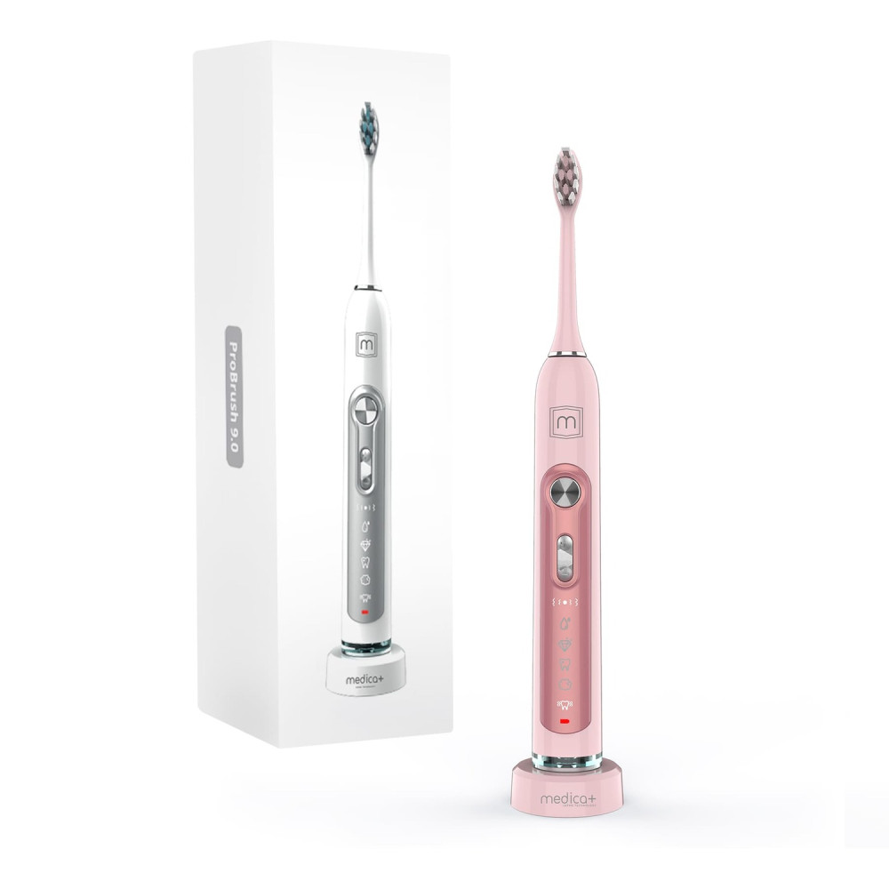 Końcówki do szczoteczki ultradźwiękowej MEDICA + PROBRUSH 9.0 w kolorze różowym (4 szt.) (Japonia)