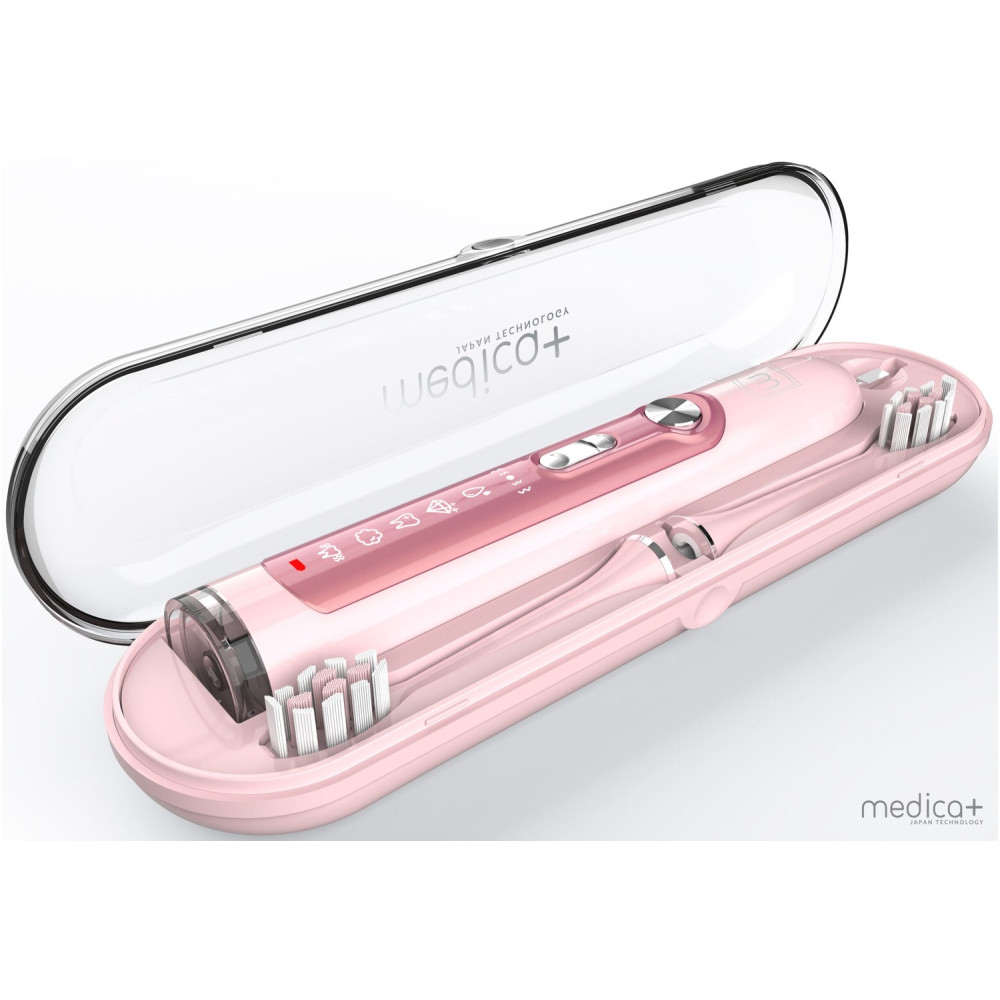 Końcówki do szczoteczki ultradźwiękowej MEDICA + PROBRUSH 9.0 w kolorze różowym (4 szt.) (Japonia)