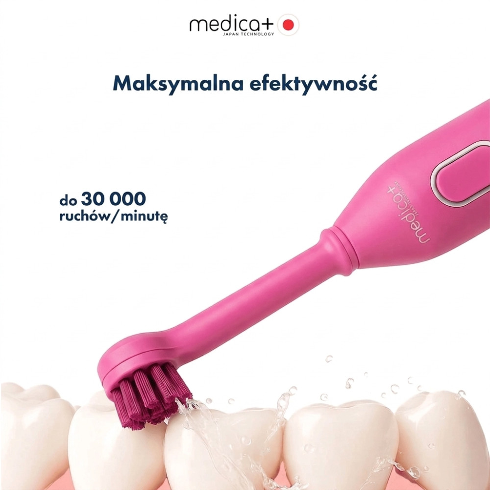 Elektryczna szczoteczka MEDICA+ ProBrush XO Soft Touch Fuchsia (Japonia)